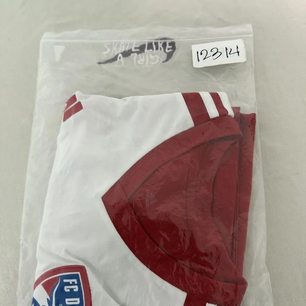 FC Dallas Jersey Mens XL Red MLS Soccer Adidas Climalite Advocare Sponsor
